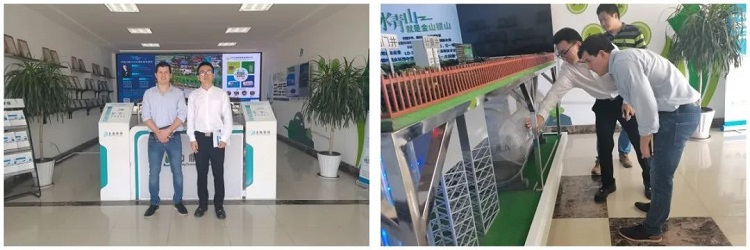 墨西哥海外客戶(hù)參觀我司污水處理設(shè)備廠區(qū)